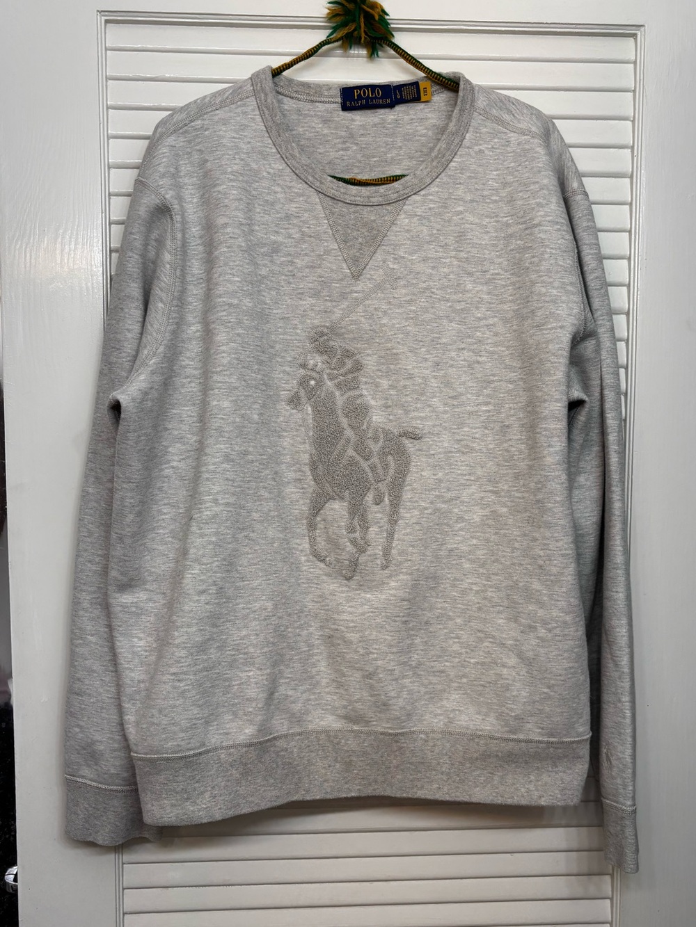 Polo Ralph Lauren Men’s  Big Pony Crewneck Sweatshirt Gray
